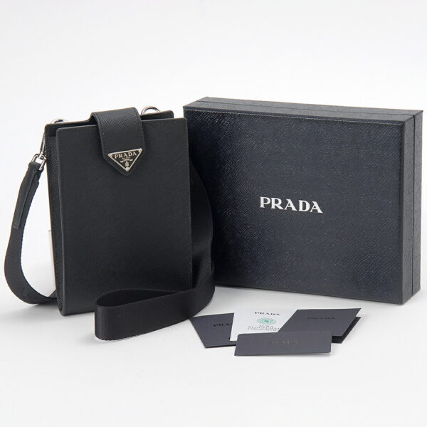 pd2zh179 053 f0002 3 Prada Pochette Smartphone Case Black