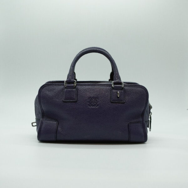 pd367 01 Loewe Amazona 28 Leather Handbag Purple