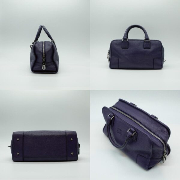 pd367 03 c Loewe Amazona 28 Leather Handbag Purple