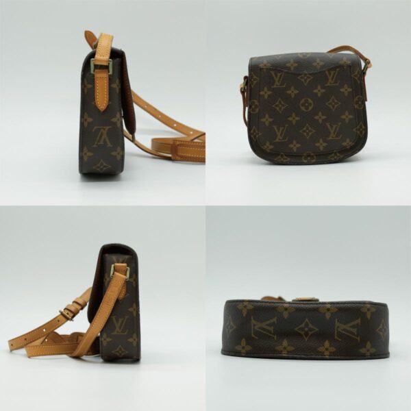 pd417 02 c Louis Vuitton Sun Crew Monogram Leather Shoulder Bag Brown