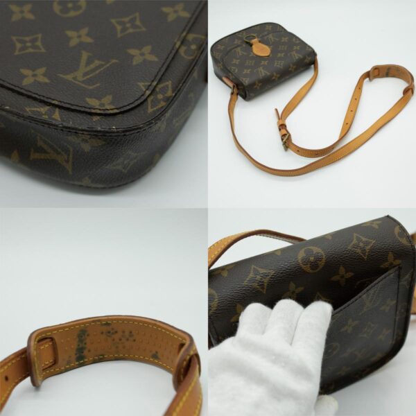 pd417 10 c Louis Vuitton Sun Crew Monogram Leather Shoulder Bag Brown