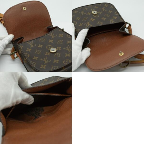 pd417 14 c Louis Vuitton Sun Crew Monogram Leather Shoulder Bag Brown