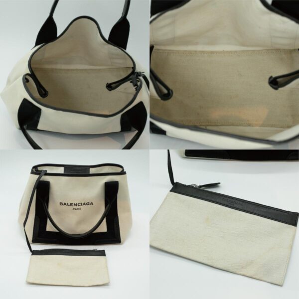 pd423 11 c Balenciaga Leather Cabas Bag Beige