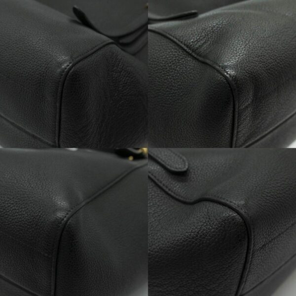 pd424 07 c Prada Tote Bag Shoulder Leather Black