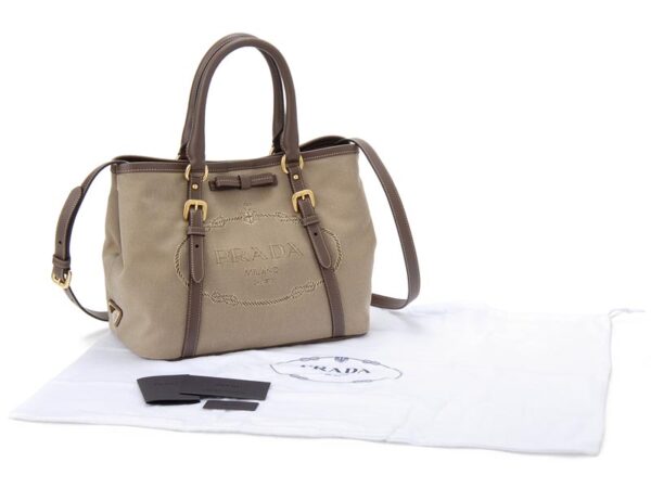 pdbn1841ucwf0b16 3 Prada Nylon Tote Bag Brown