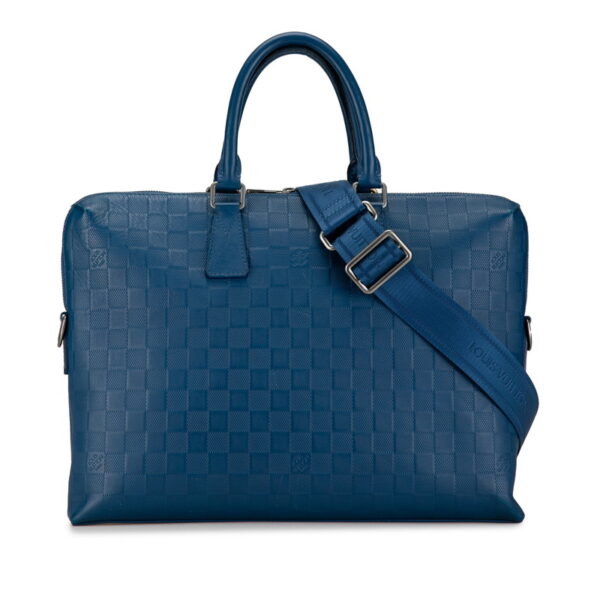 ppmkcdnpype714d3 1 Louis Vuitton Damier Infini Porte de 2WAY Bag Neptunia Blue