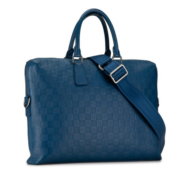 ppmkcdnpype714d3 2 Louis Vuitton Damier Infini Porte de 2WAY Bag Neptunia Blue