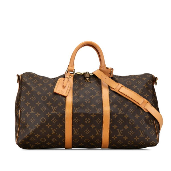 pxwcpx8gg4x7ot8p 1 Louis Vuitton Keepall Bandouliere 50 2WAY Bag Brown