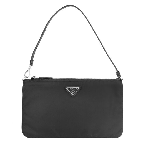 pz1ni545r067f0002 1 Prada Renylon Pouch Black