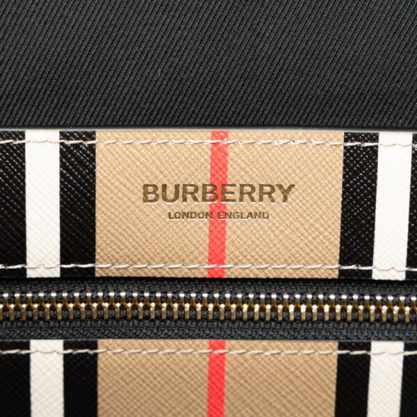 qaoscchlk59dl0sy 6 Burberry Striped Tote Bag Shoulder Bag Brown Black