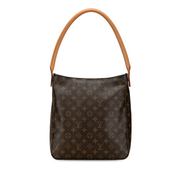 qjvqlaij85l5msgl 1 Louis Vuitton Monogram Looping GM Shoulder Bag Brown