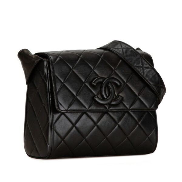 qlvqt8oyqo99igwx 2 Chanel Matelasse One Shoulder Bag Lambskin Black