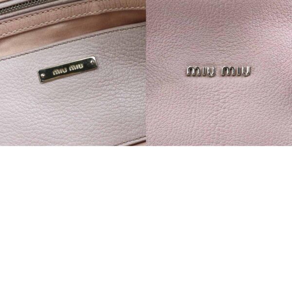 r10082f 13 c Miu Miu Handbag Shoulder Bag Leather Pink