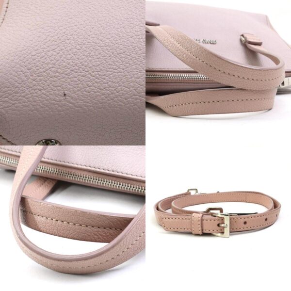 r10082f 9 c Miu Miu Handbag Shoulder Bag Leather Pink