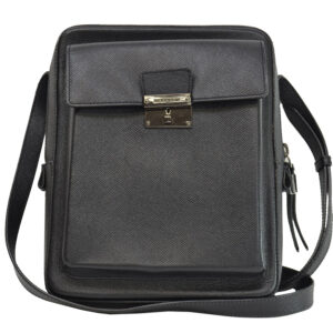 r7959a Salvatore Ferragamo Gancini Shoulder Bag Black