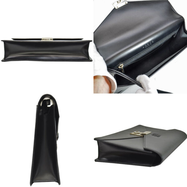 r8348f 1 Loewe Clutch Bag Leather Black