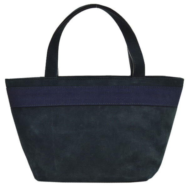 r8366a 2 Salvatore Ferragamo Vara Suede Handbag Navy