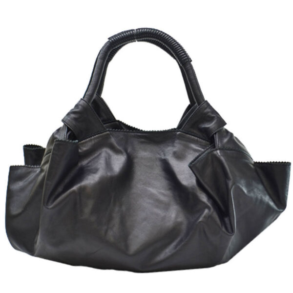 r8499g 2 Loewe Anagram Nappa Aire Leather Handbag Black