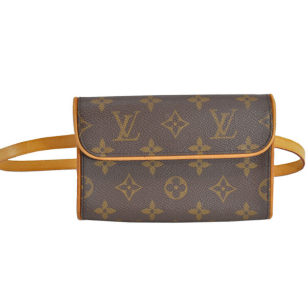 r8778a Louis Vuitton Florentine Monogram Canvas Waist Bag Brown