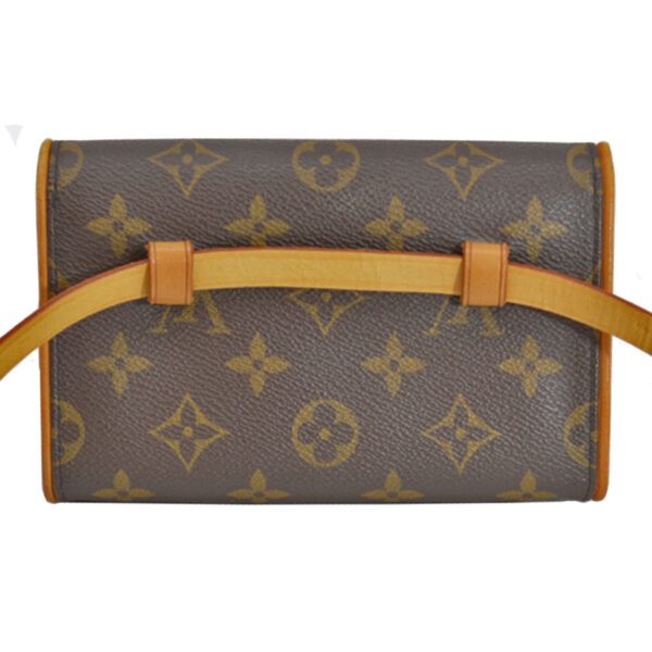 r8778a 1 Louis Vuitton Florentine Monogram Canvas Waist Bag Brown