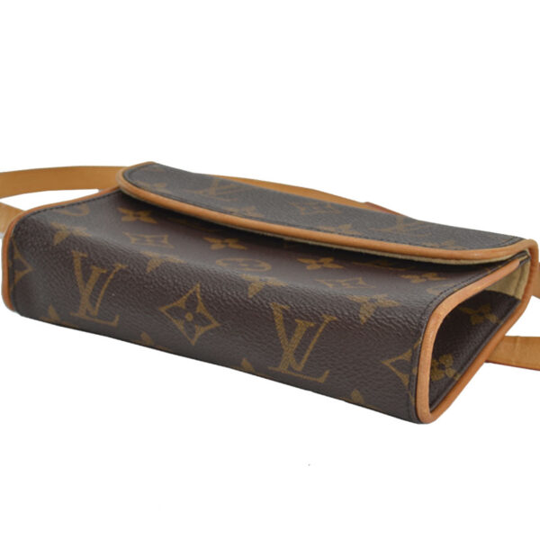 r8778a 3 Louis Vuitton Florentine Monogram Canvas Waist Bag Brown