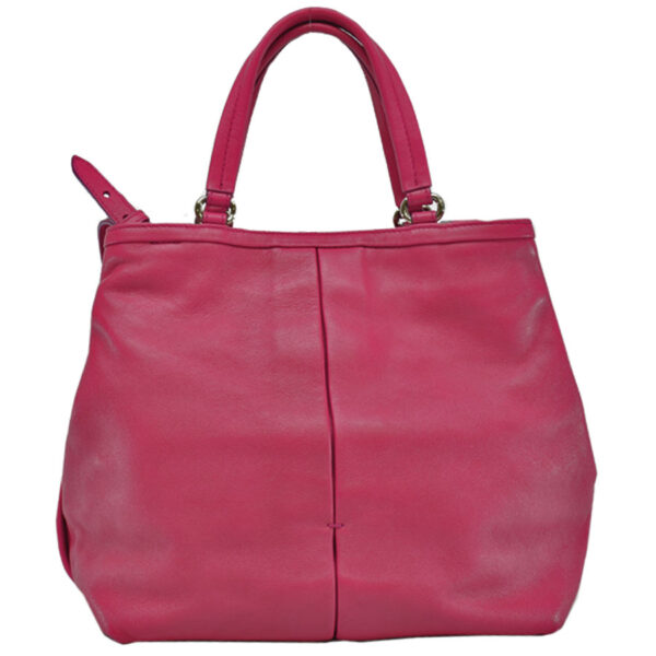 r8798g 2 Salvatore Ferragamo Rose Leather Shoulder Bag Magenta Pink