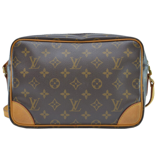 r8961a 1 Louis Vuitton Trocadero Monogram Canvas Crossbody Bag Brown