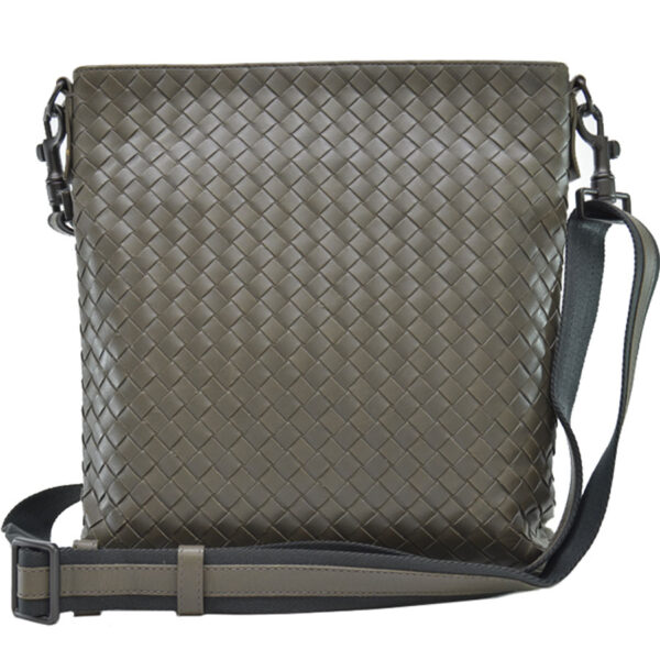 r9023a Bottega Veneta Intrecciato Leather Shoulder Bag Crossbody Brown