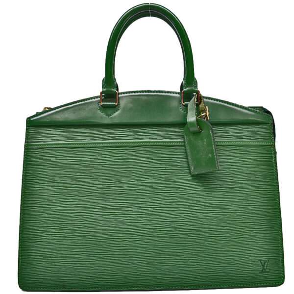 r9057a Louis Vuitton Riviera Epi Leather Handbag Green