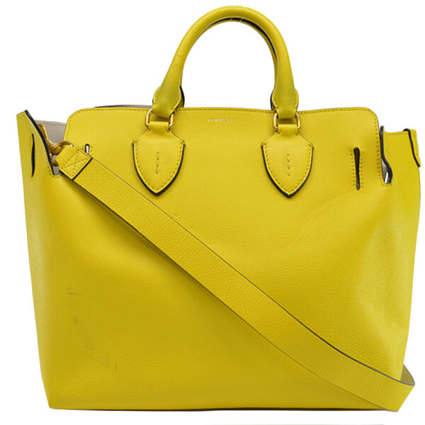 r9116a Burberry Leather Handbag Yellow