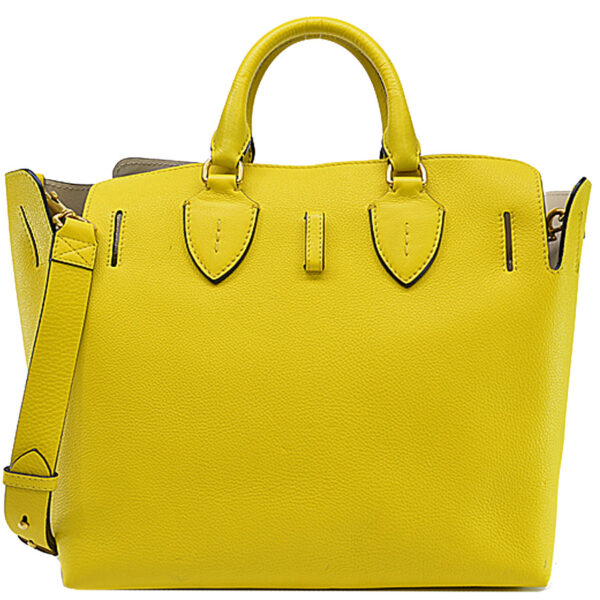 r9116a 1 Burberry Leather Handbag Yellow