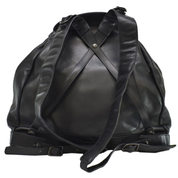 r9189a 1 Bottega Veneta Intrecciato Leather Backpack Black