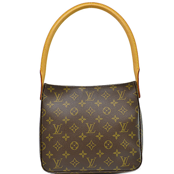 r9205a Louis Vuitton Looping MM Monogram Canvas Shoulder Bag Brown