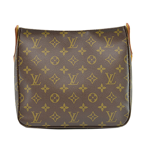 r9205a 1 Louis Vuitton Looping MM Monogram Canvas Shoulder Bag Brown