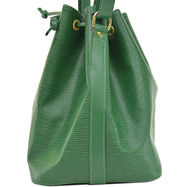 r9369a 2 Louis Vuitton Petit Noe Epi Leather Shoulder Bag Green