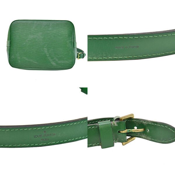 r9369a 4 Louis Vuitton Petit Noe Epi Leather Shoulder Bag Green