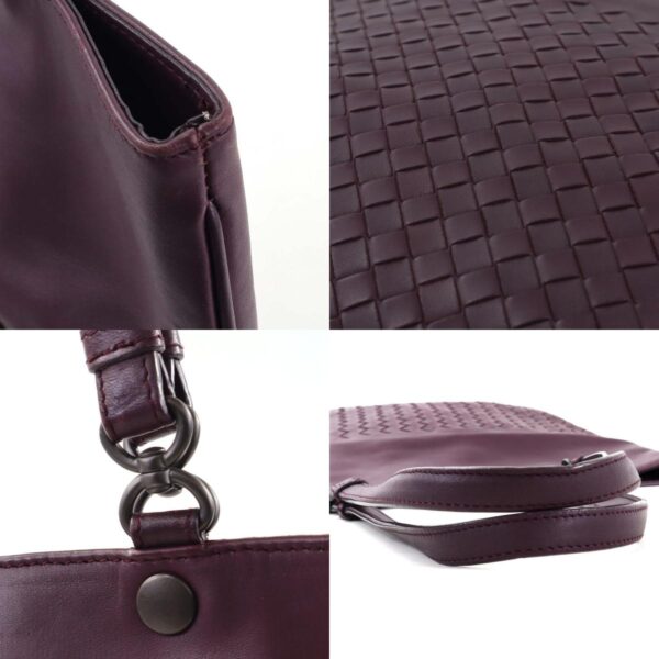 r9401g 6 c Bottega Veneta Intrecciato Leather Shoulder Bag Bordeaux