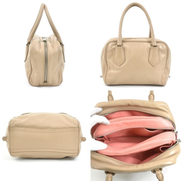 r9625a 1 c Prada Leather Handbag Beige