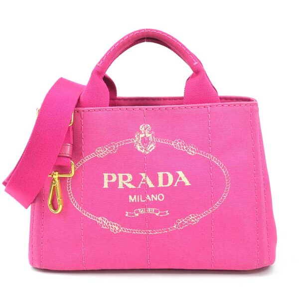 r9888a Prada Canvas Tote Bag Pink