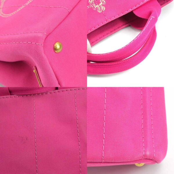 r9888a 6 c Prada Canvas Tote Bag Pink