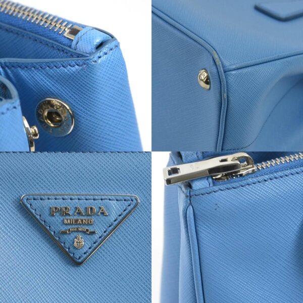 r9917k 9 c Prada Galleria Leather Shoulder Bag Blue