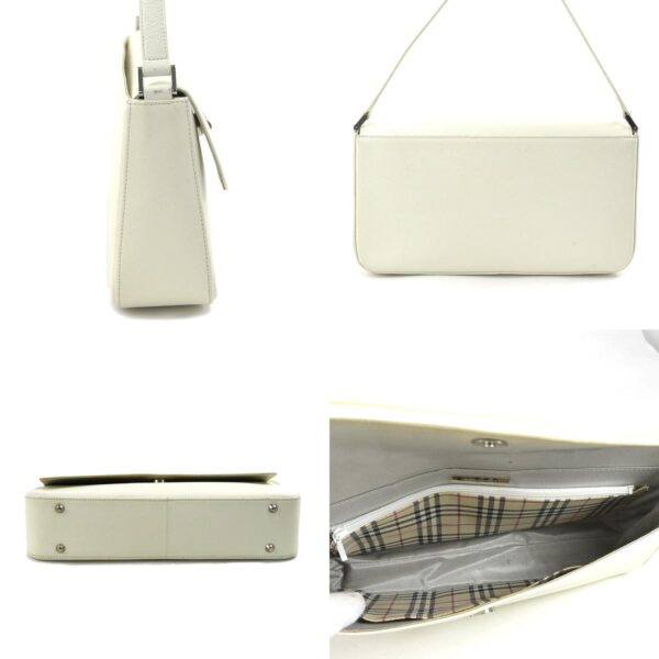 r9968i 1 c Burberry Leather Handbag White