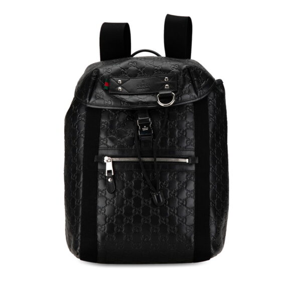 rq6u7by37jijmhyb 1 Gucci Guccisima Rucksack Black