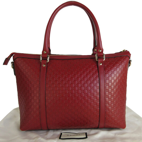 s0012a 1 Gucci Micro Guccissima Leather Shoulder Bag Red