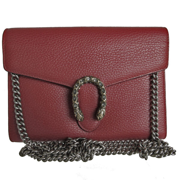 s0054a Gucci Dionysus Leather Crossbody Shoulder Bag Red