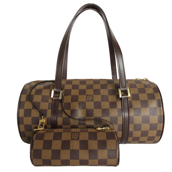 s0057a 1 Louis Vuitton Papillon Damier Canvas Handbag Brown