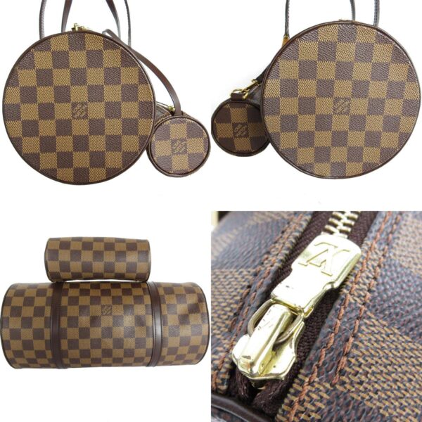 s0057a 2 c Louis Vuitton Papillon Damier Canvas Handbag Brown