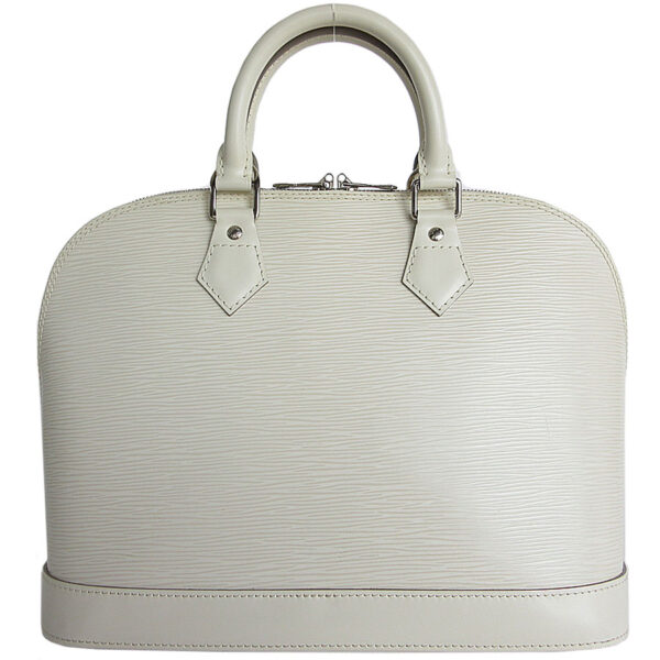 s0062a 1 Louis Vuitton Alma Epi Leather Handbag Off White