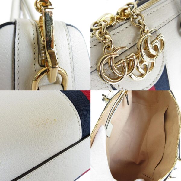 s0065 6i c Gucci Ophidia Leather Shoulder Bag White