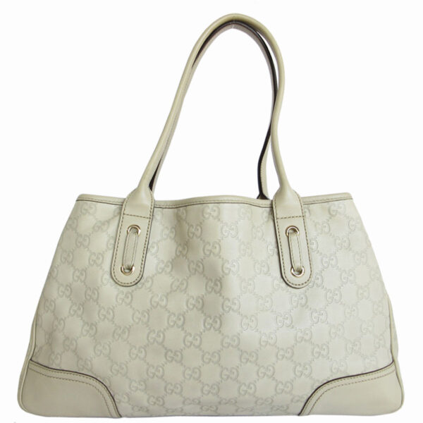 s0087i 1 Gucci Guccissima Leather Tote Bag Beige